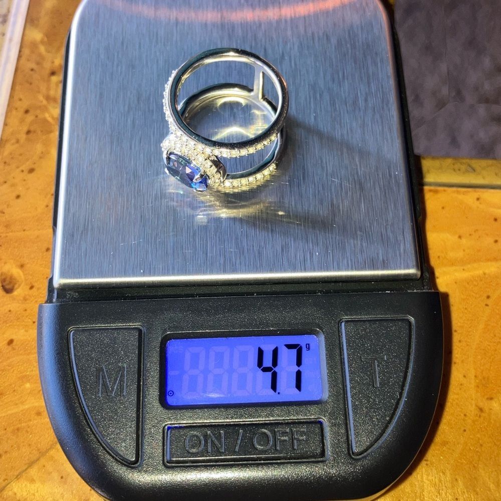 Royal Blue Mystic Topaz Sterling Silver Ring Size 6 - Picture 10 of 10